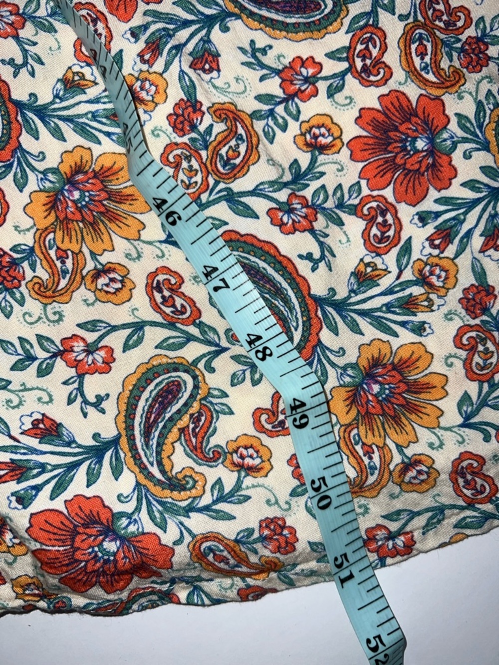 Patrons of Peace Floral Maxi Dress in Cream, Red, Green XS - Picture 6 of 6